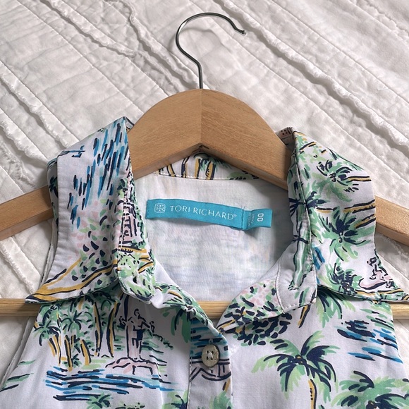 Tori Richard Aloha Toile Mimi Dress - Picture 5 of 12